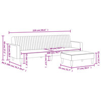 2-delige Loungeset fluweel donkergrijs 8721012453838 11