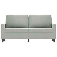 Tweezitsbank 140 cm fluweel lichtgrijs 8721012139251 3