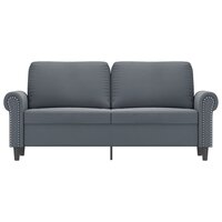 Tweezitsbank 140 cm fluweel donkergrijs 8721012136151 3