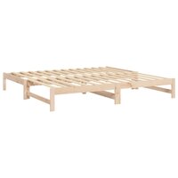 Slaapbank uitschuifbaar massief grenenhout 2x(100x200) cm 8720845639242 7