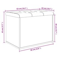 Opbergbankje 62x42x45 cm bewerkt hout gerookt eikenkleurig 8721012162471 10