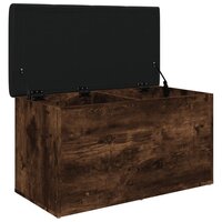 Opbergbankje 82x42x45 cm bewerkt hout gerookt eikenkleurig 8721012162549 4