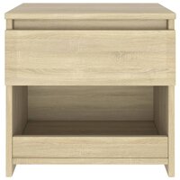 Nachtkastje 40x30x39 cm bewerkt hout sonoma eikenkleurig 8720286352953 4