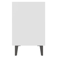 Nachtkastje met metalen poten 40x30x50 cm wit 8720286356067 5