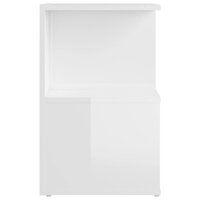 Nachtkastje 35x35x55 cm bewerkt hout hoogglans wit 8720286558645 5