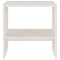 Nachtkastje 40x30,5x40 cm massief grenenhout wit 8720286607558 5