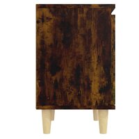Nachtkastje met houten poten 40x30x50 cm gerookt eikenkleurig 8720286854594 7