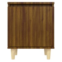 Nachtkastje met houten poten 40x30x50 cm bruin eikenkleur 8720286854631 5