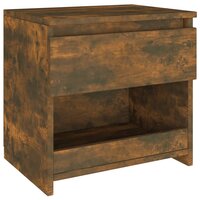 Nachtkastje 40x30x39 cm bewerkt hout gerookt eikenkleurig 8720286931943 2