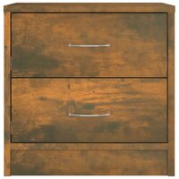Nachtkastje 40x30x40 cm bewerkt hout gerookt eikenkleurig 8720286954188 4