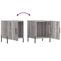 Nachtkastje 40x40x50 cm bewerkt hout grijs sonoma eikenkleurig 8720845911713 9