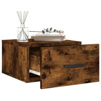 Nachtkastje wandgemonteerd 35x35x20 cm gerookt eikenkleurig 8720845946876 4