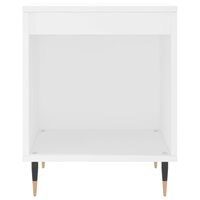 Nachtkastje 40x35x50 cm bewerkt hout wit 8721012110830 4