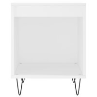 Nachtkastje 40x35x50 cm bewerkt hout wit 8721012110991 4