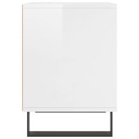 Nachtkastje 40x35x50 cm bewerkt hout hoogglans wit 8721012111196 5