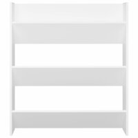 Wandschoenenkast 80x18x90 cm bewerkt hout wit 8720286559789 4
