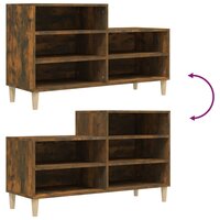 Schoenenkast 102x36x60 cm bewerkt hout gerookt eikenkleurig 8720287224174 7