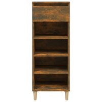 Schoenenkast 40x36x105 cm bewerkt hout gerookt eikenkleurig 8720287224655 3
