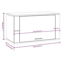 Wandschoenenkast 70x35x38 cm bewerkt hout sonoma eiken 8720287224792 9