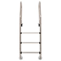 Zwembadladder met 3 sporten 120 cm roestvrij staal 304 8718475719151 2