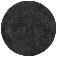 Vloerkleed PAMPLONA shaggy hoogpolig modern &Oslash; 80 cm antraciet 8721012228009 2