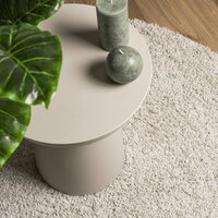 Vloerkleed PAMPLONA shaggy hoogpolig modern &Oslash; 80 cm cr&egrave;mekleur 8721012228443 7