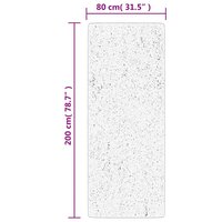 Vloerkleed PAMPLONA shaggy hoogpolig 80x200 cm zwart en cr&egrave;me 8721012230071 10