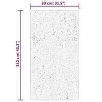 Vloerkleed HUARTE laagpolig zacht wasbaar 80x150 cm antraciet 8721012225961 10