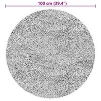 Vloerkleed HUARTE laagpolig zacht wasbaar &Oslash; 100 cm beige 8721012226296 10