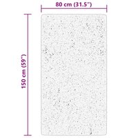 Vloerkleed HUARTE laagpolig zacht wasbaar 80x150 cm blauw 8721012227293 10