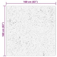 Vloerkleed HUARTE laagpolig zacht wasbaar 160x160 cm blauw 8721012227361 10