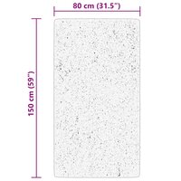 Vloerkleed HUARTE laagpolig zacht wasbaar 80x150 cm roze 8721012227484 10