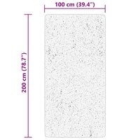 Vloerkleed HUARTE laagpolig zacht wasbaar 100x200 cm roze 8721012227514 10