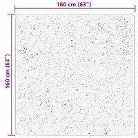 Vloerkleed HUARTE laagpolig zacht wasbaar 160x160 cm roze 8721012227552 10