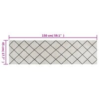 Keukenmat wasbaar geblokt 45x150 cm fluweel 8720845917883 5