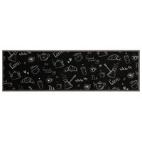 Keukenmat wasbaar ochtendprint 45x150 cm fluweel zwart 8721012918603 2