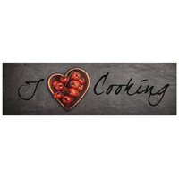 Keukenmat wasbaar kooktekst 45x150 cm fluweel 8721012918931 2