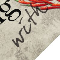Keukenmat wasbaar pepertekst 45x150 cm fluweel 8721012918993 3