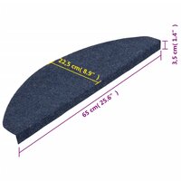 Trapmatten zelfklevend 15 st 65x22,5x3,5 cm blauw 8720286699836 8