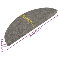 Trapmatten zelfklevend 10 st 65x22,5x3,5 cm grijs 8720845891022 8