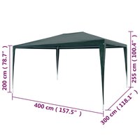 Partytent 3x4 m PE groen 8718475709336 6