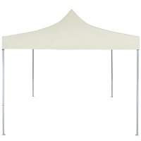 Partytent professioneel inklapbaar 2x2 m staal cr&egrave;me 8719883800325 2