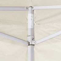 Partytent met 2 zijwanden inklapbaar 2x2 m staal cr&egrave;me 8719883800332 3