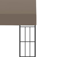 Wandprieel 3x3 m stof taupe 8720286106792 5