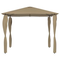 Prieel met paalhoezen 160 g/m&sup2; 3x3x2,6 m taupe 8720286184417 2