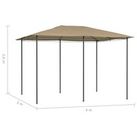 Prieel 160 g/m&sup2; 3x4x2,6 m taupe 8720286184509 4