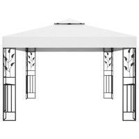 Prieel met dubbel dak 3x4 m wit 8719883771373 2