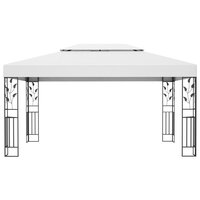 Prieel met dubbel dak 3x4 m wit 8719883771373 3