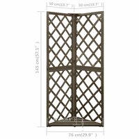 Latwerk hoekmodel 50x50x145 cm massief vurenhout 8720286432242 7