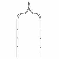 Tuinbogen 2 st 120x38x260 cm staal zwart 8720845670351 4